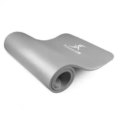 ProsourceFit Extra Thick Yoga and Pilates Mat, 1/2 in Gray ps-2008