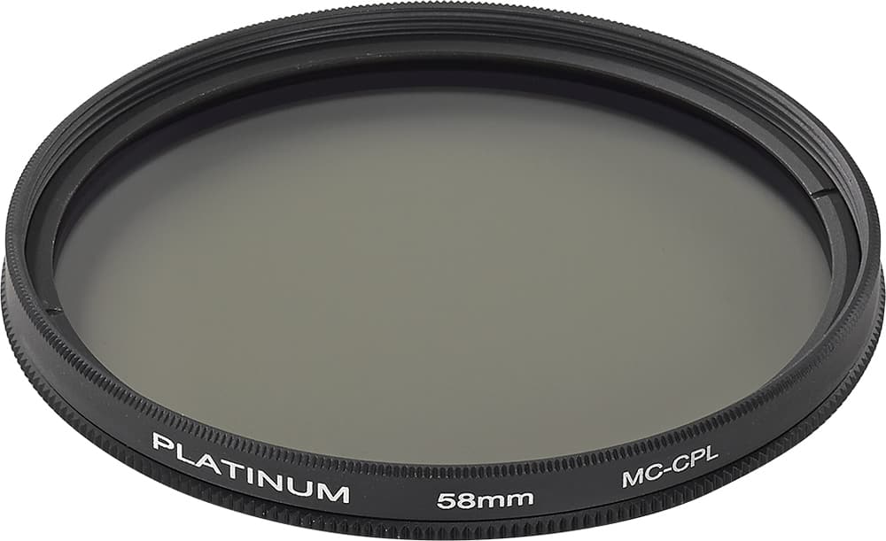 Angle. Platinum™ - 58mm Circular Polarizer Lens Filter - Clear.