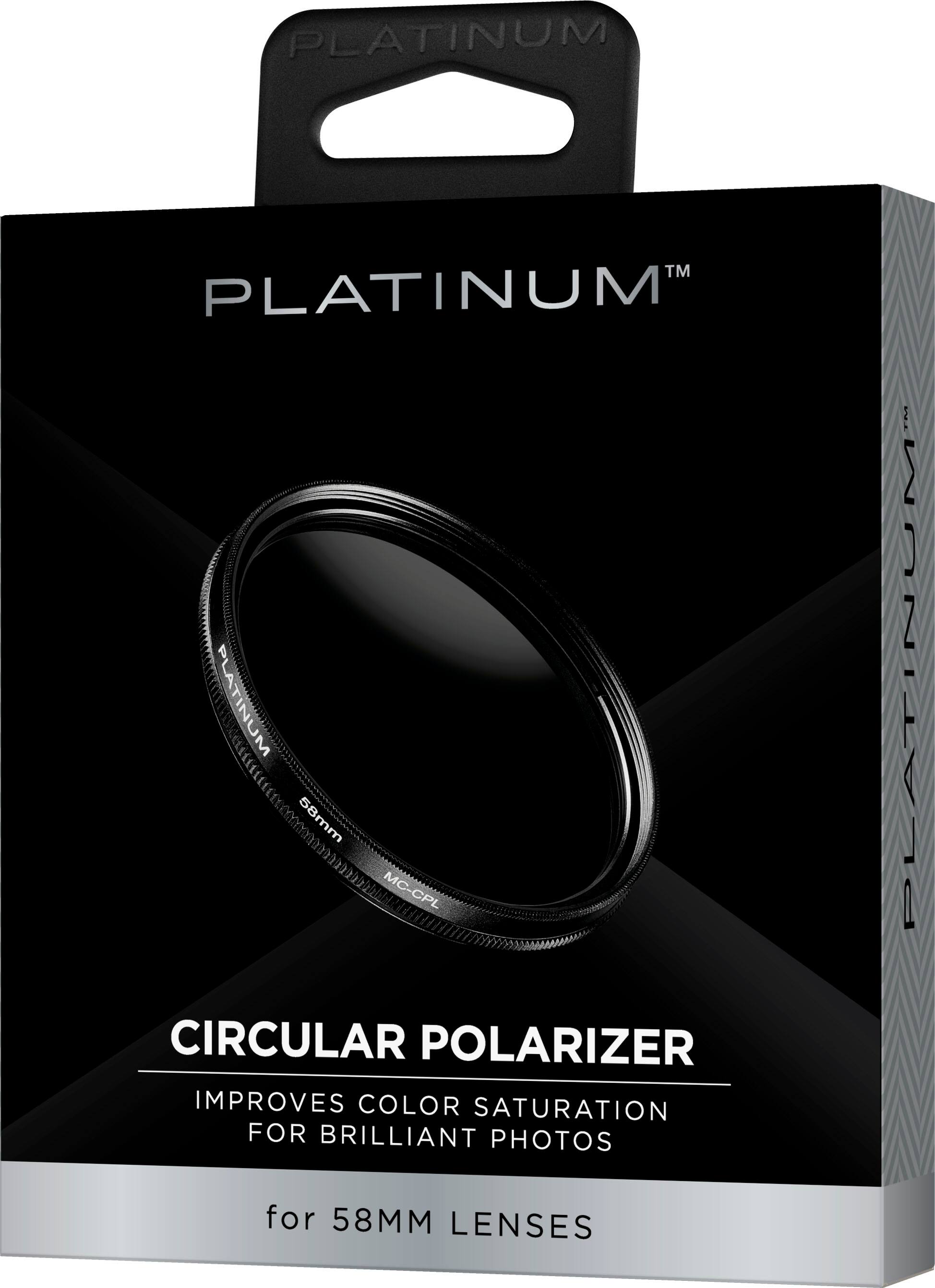 Alt View 12. Platinum™ - 58mm Circular Polarizer Lens Filter - Clear.
