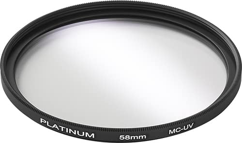 Platinum - 58mm UV Lens Filter - Clear - Angle