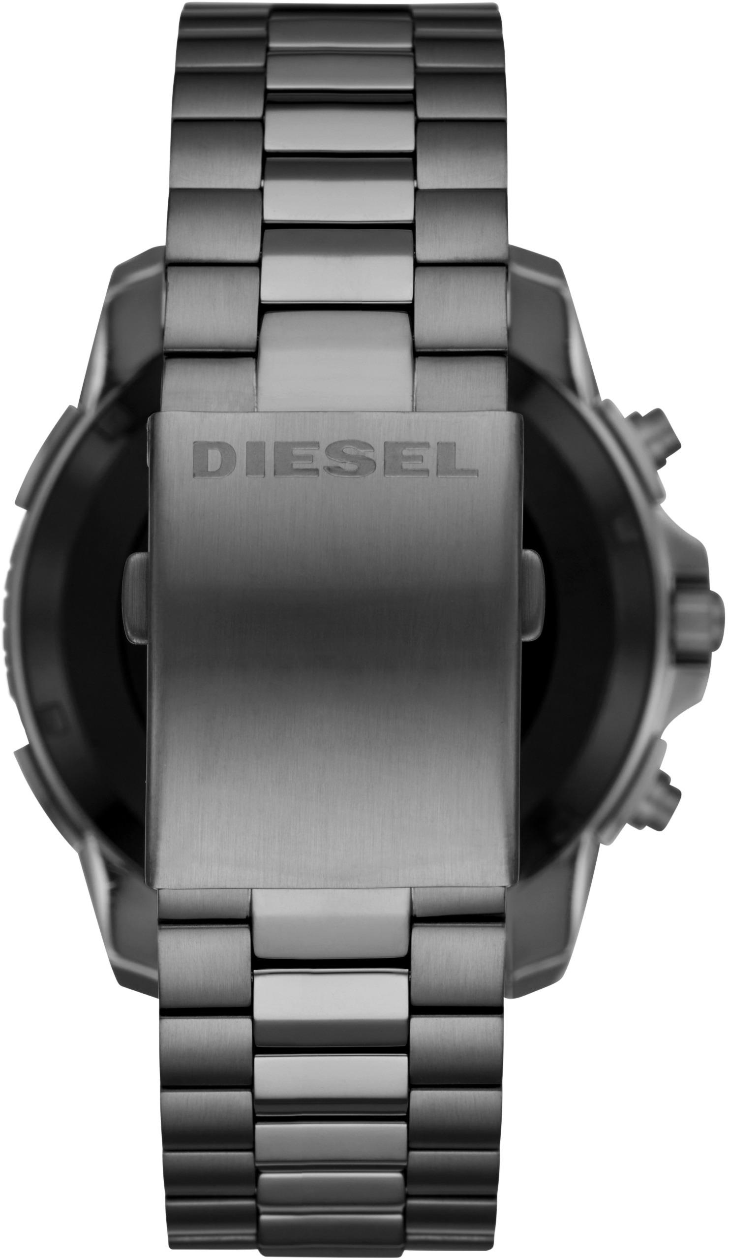 diesel on full guard touchscreen gunmetal stainless steel smartwatch dzt2004