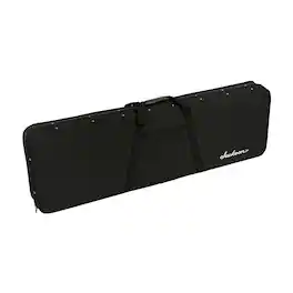 Bass Polyester Exterior and Foam Core Interior Hardshell Gig Bag with Zipper Pocket and Jackson Logo (Black)