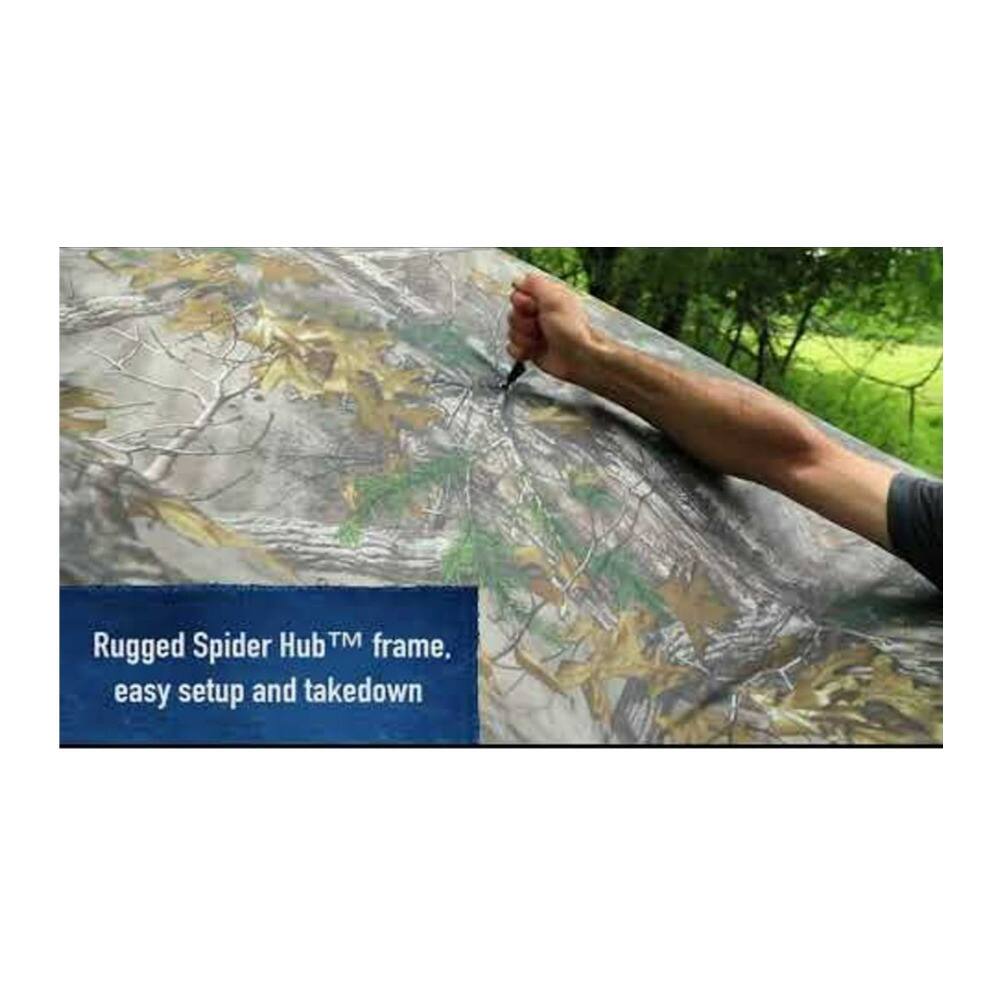 Rugged Spider Hub™ frame, easy setup and takedown