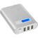 Alt View 12. PNY - PowerPack AD10400 10,400 mAh Portable Charger for Most USB-Enabled Devices - Silver.