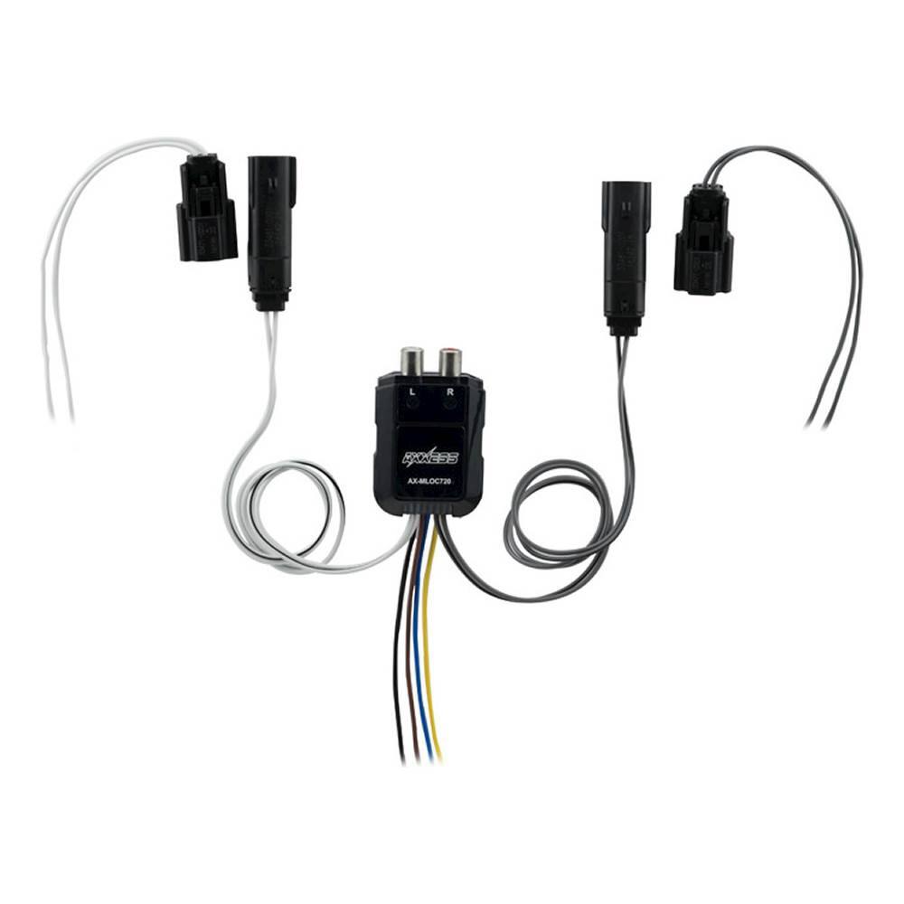 Front. AXXESS - 2-Ch. Line Output Converter for Harley Davidson 2014-2017 Vehicles - Multi.