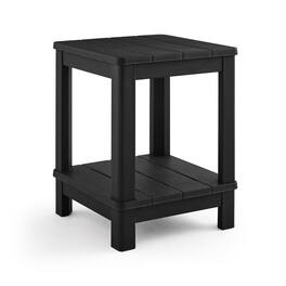 Keter - Graphite Square Resin Adirondack Side Table - Black
