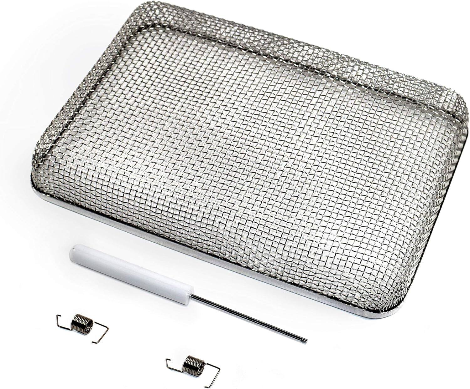Angle. HQRP - HQRP 5.9"x8.5" RV Vent Screen Cover w/Installation Tool, Atwood 6/10 Gal, Suburban 6 Gal - Silver.