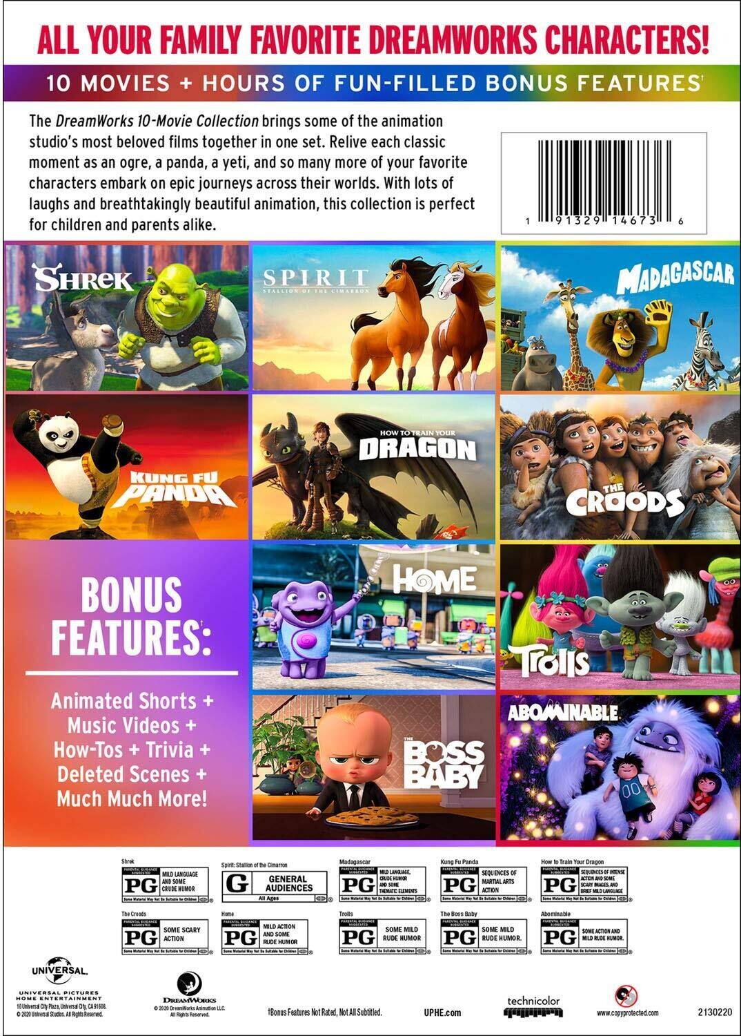 Alt View 1. DreamWorks 10-Movie Collection (DVD Set) [DVD].