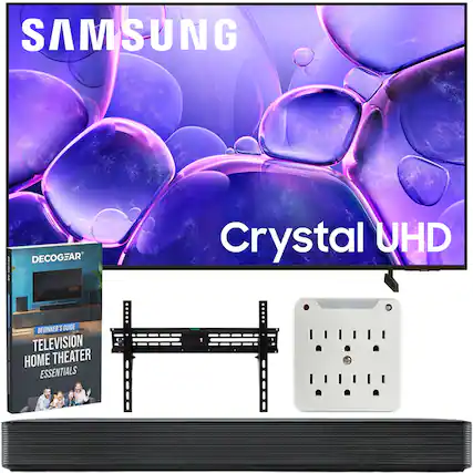 SAMSUNG Crystal UHD
DECOCGEAR
BEGINNER'S GUIDE
TELEVISION HOME THEATER ESSENTIALS