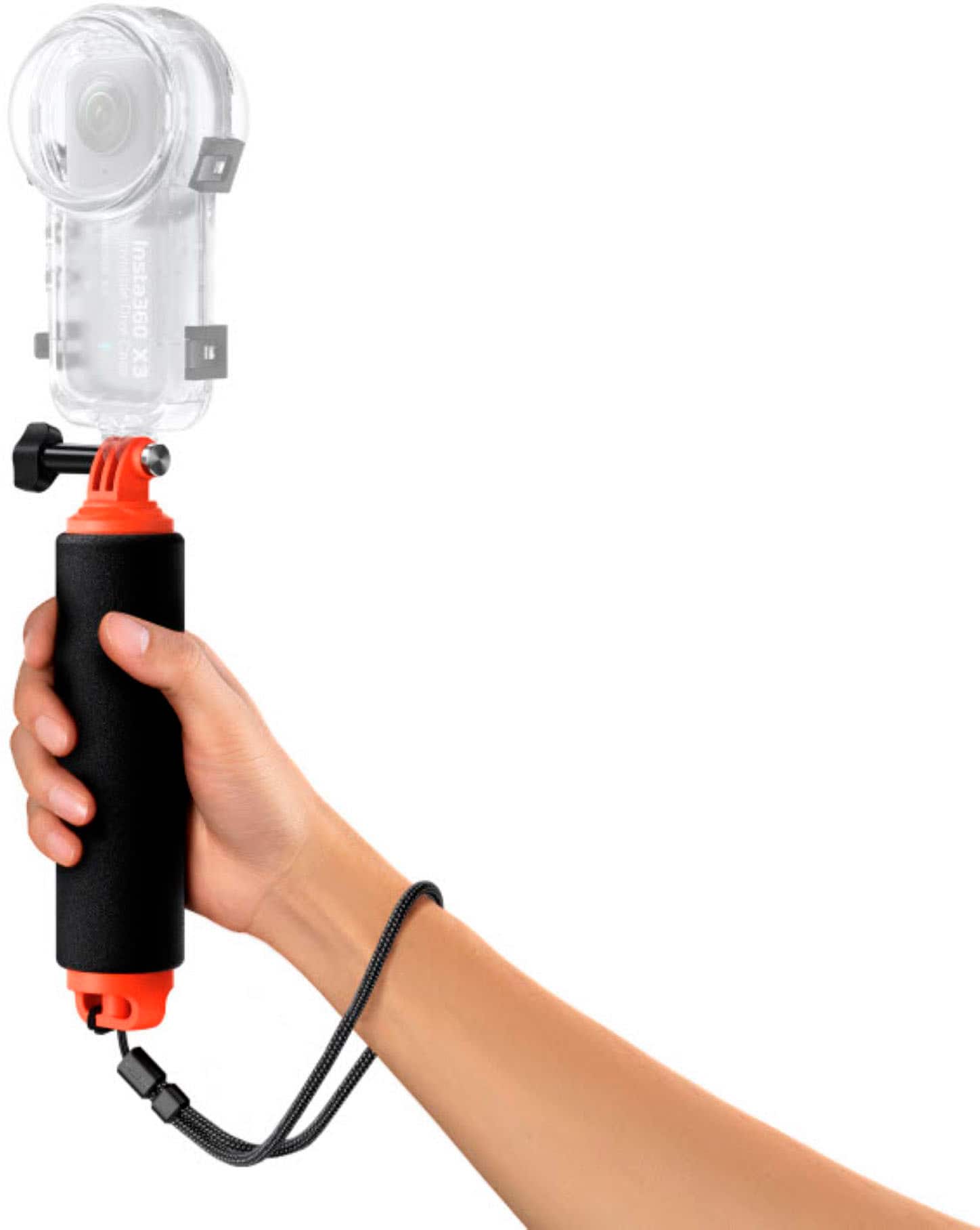 Left. Insta360 - 6.9" Floating Hand Grip Monopod - Black.