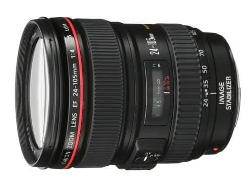 EF 24-105mm f/4 L IS USM Lens for Canon EOS SLR Cameras (International Version) - Black