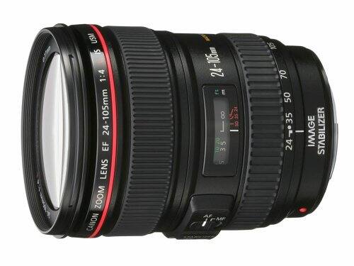 Canon EF 24-105mm f/4L IS USM Lens  
Image Stabilizer  
AF/MF  
24-105mm  
1:4  
USM  
EF Lens  
Zoom Lens