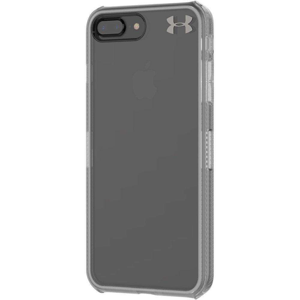 ua protect verge case for apple iphone 7 plus and 8 plus - clear/graphite/gunmetal logo