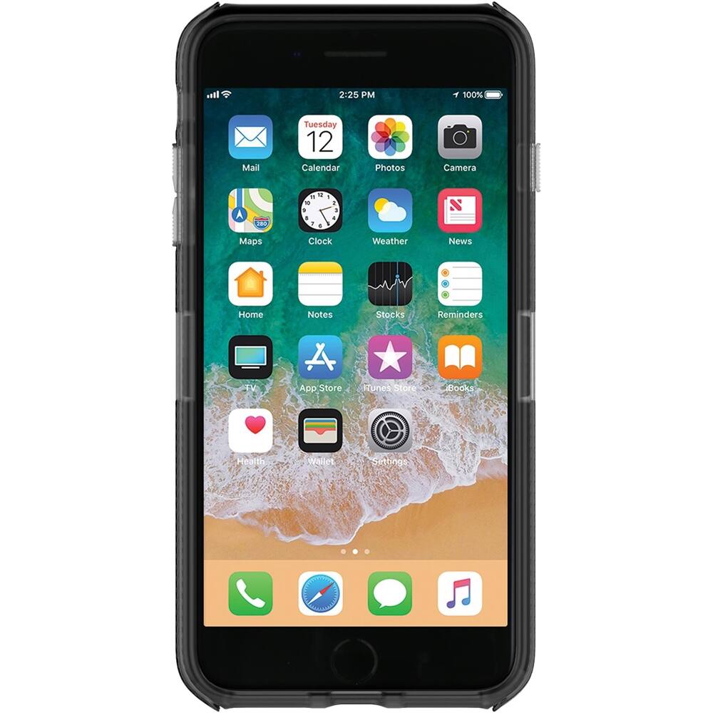 ua protect verge case for apple iphone 7 plus and 8 plus - clear/graphite/gunmetal logo ua protect verge case for apple iphone 7 plus and 8 plus - clear/graphite/gunmetal logo