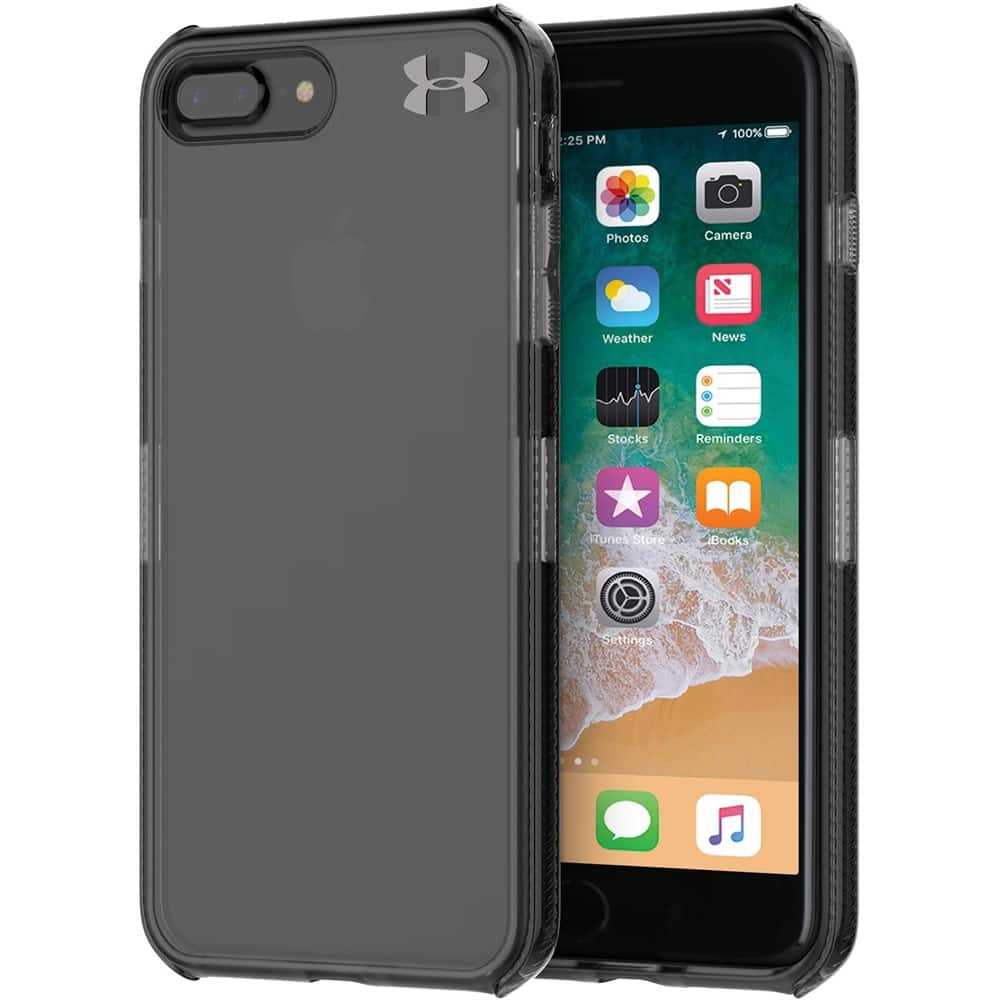 Alt View 12. Under Armour - UA Protect Verge Case for Apple® iPhone® 7 Plus and 8 Plus - Clear/Graphite/Gunmetal Logo.