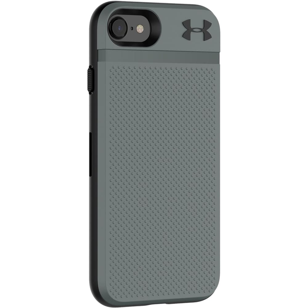 ua protect stash case for apple iphone 7 and 8 - graphite/black