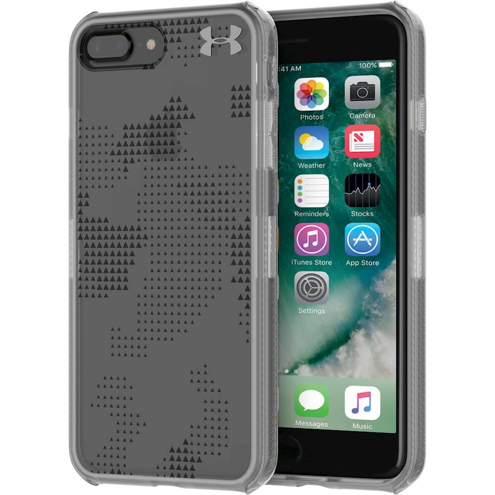 ua protect verge case for apple iphone 7 plus and 8 plus - translucent utility graphite/elemental ua protect verge case for apple iphone 7 plus and 8 plus - translucent utility graphite/elemental
