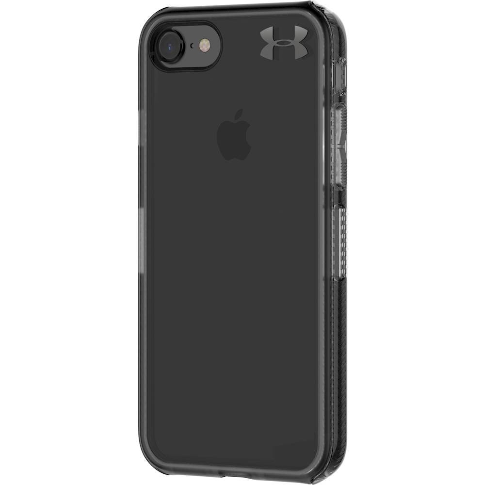 ua protect verge case for apple iphone 7 and 8 - translucent smoke/black/black metallic logo
