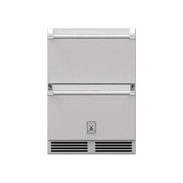 Hestan - 5.2 Cu. Ft. Mini Fridge - Stainless Steel