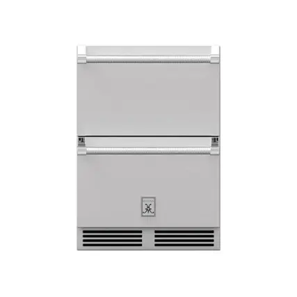 Front. Hestan - 5.2 Cu. Ft. Mini Fridge - Stainless Steel.