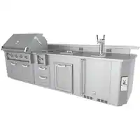 Hestan - 12' Outdoor Living Suite with Bar - Silver - Angle_Zoom