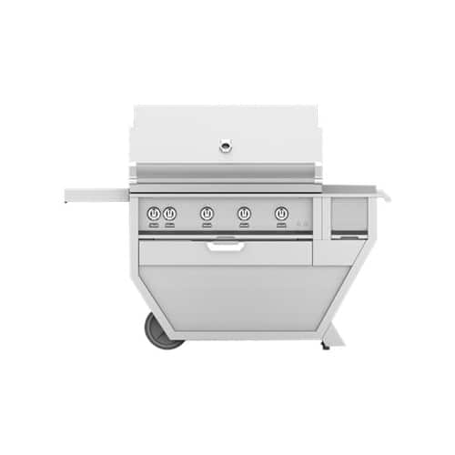 Angle View: Hestan - Deluxe Gas Grill - Stainless Steel