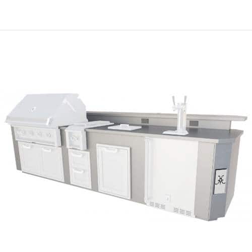 Hestan - Outdoor Living Suite - Silver - Angle_Zoom