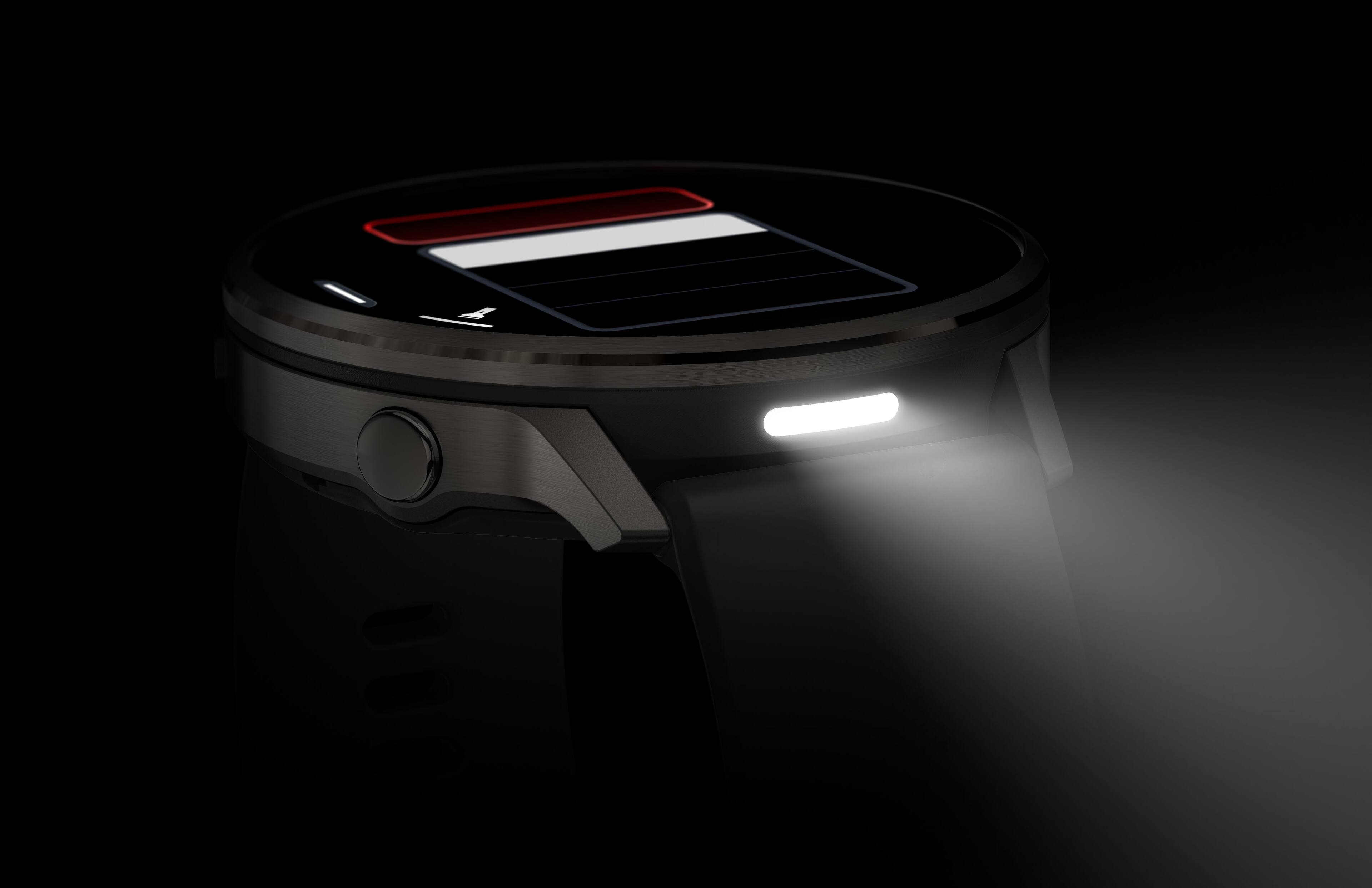 Alt View 8. Garmin - Venu 4 GPS Smartwatch 45 mm Fiber-reinforced polymer - Slate.