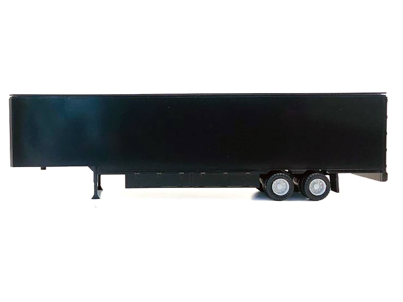 Angle. Promotex - 48ft Moving Van Trailer Black 1/87 (HO) Plastic Model by Promotex - Black.