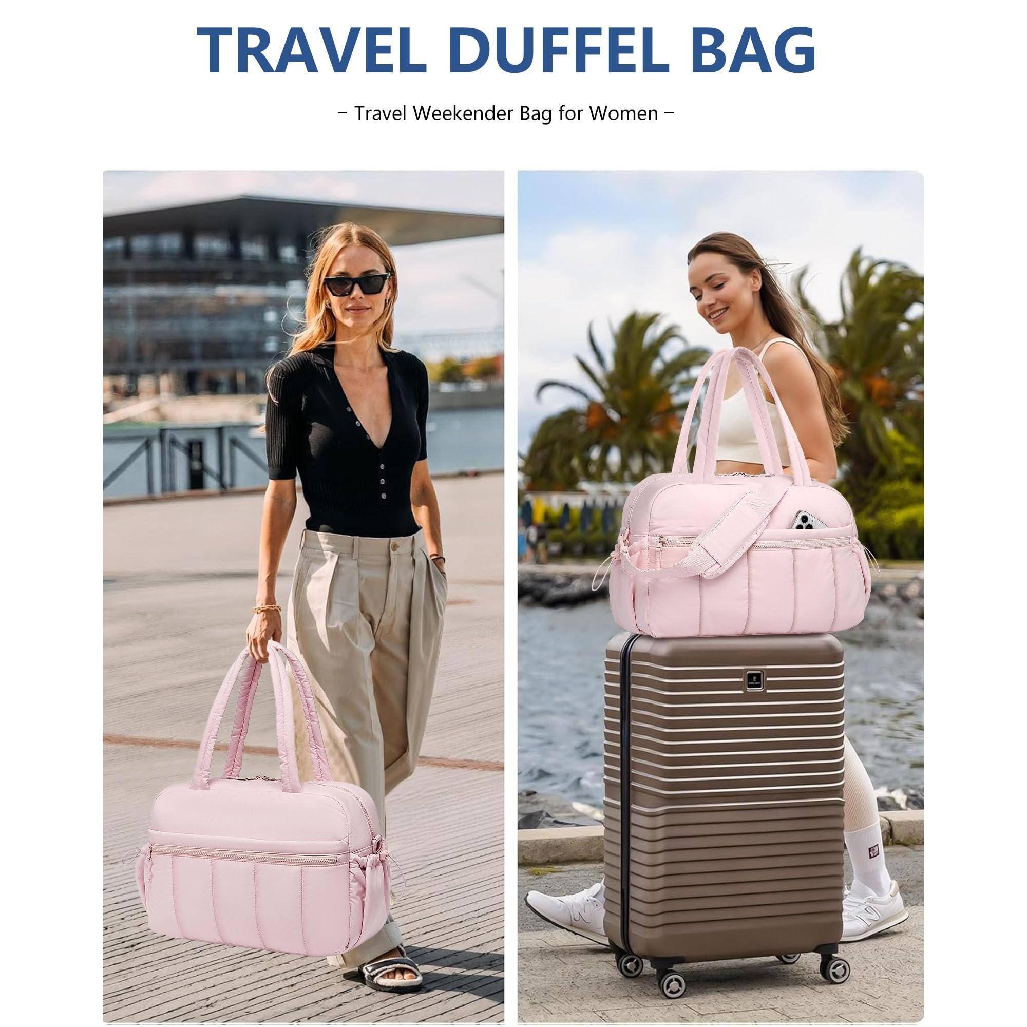 TRAVEL DUFFEL BAG  
- Travel Weekender Bag for Women -