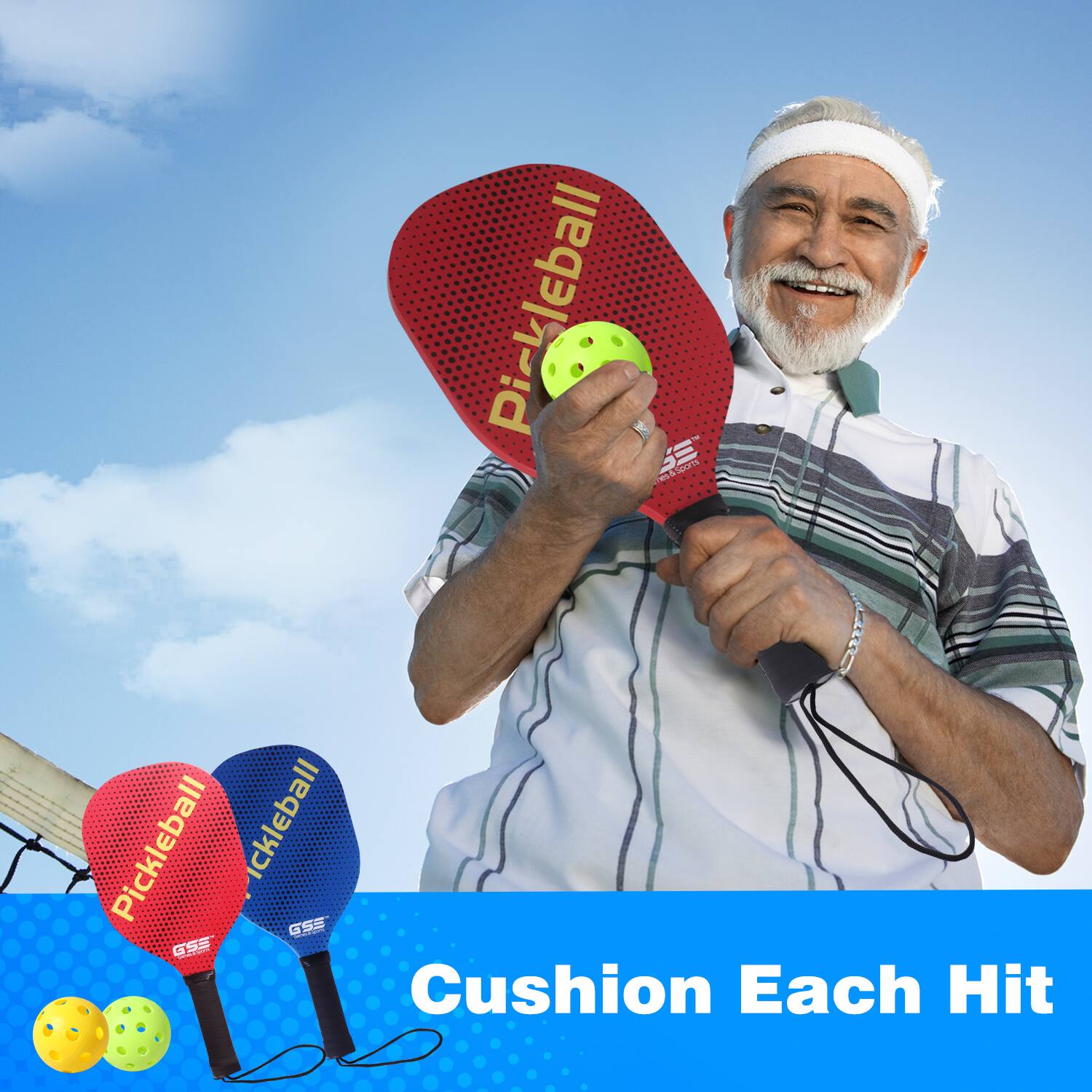 Pickleball, Pickleball, GSS, Cushion Each Hit