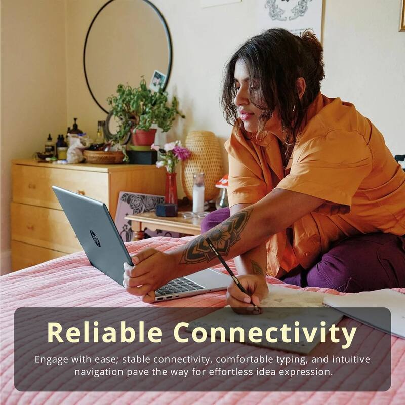 Reliable Connectivity

Engage with ease; stable connectivity, comfortable typing, and intuitive navigation pave the way for effortless idea expression.
