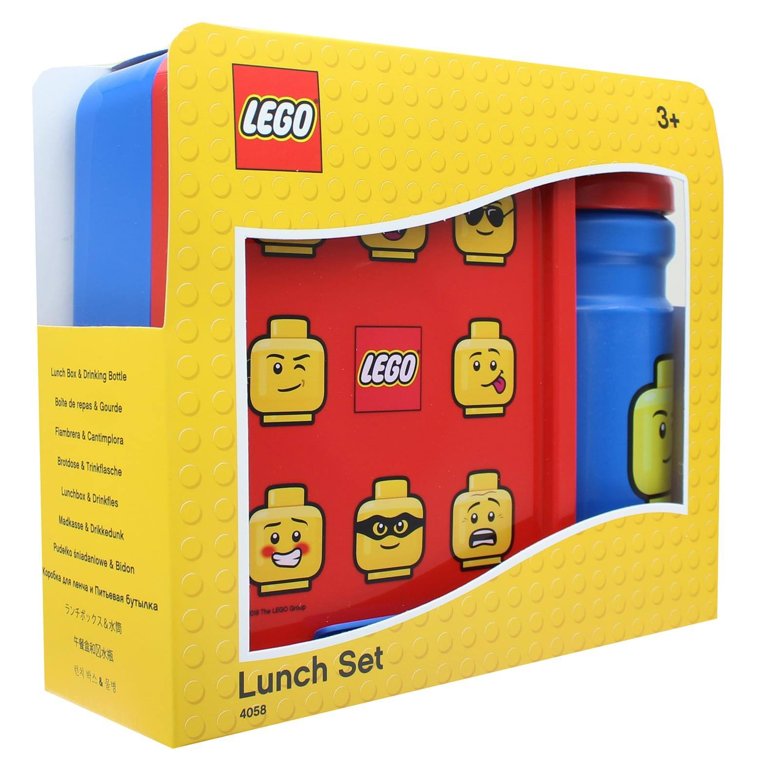 LEGO  
3+  

Lunch Box & Drinking Bottle  
Bouteille de repas & Gourde  
Fambrare & Cantimplora  
Brotdose & Trinkflasche  
Lunchbox & Drinkfles  
Madkasse & Drikkedunk  
Pudalo iadaniowe & Bidon  
ランチボックス＆水筒  
午餐盒＆水筒  

Lunch Set  
4058