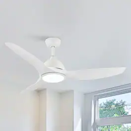Vaczon - 52" Modern Integrated LED Propeller Ceiling Fan with Remote - White