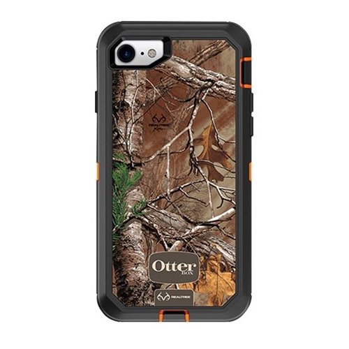 defender series realtree case for apple iphone 7 and 8 - brown