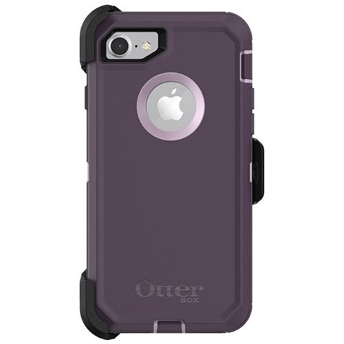 defender series case for apple iphone 7 and 8 - purple nebula
