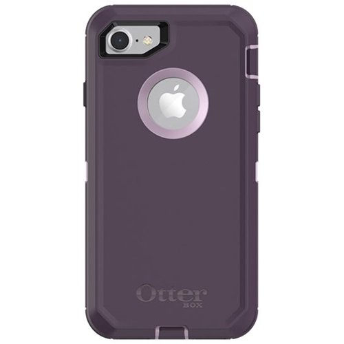 defender series case for apple iphone 7 and 8 - purple nebula
