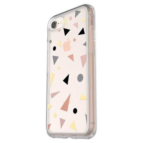 Front. OtterBox - Symmetry Series Clear Graphics Case for Apple® iPhone® 7 and 8 - Confetti Pop.