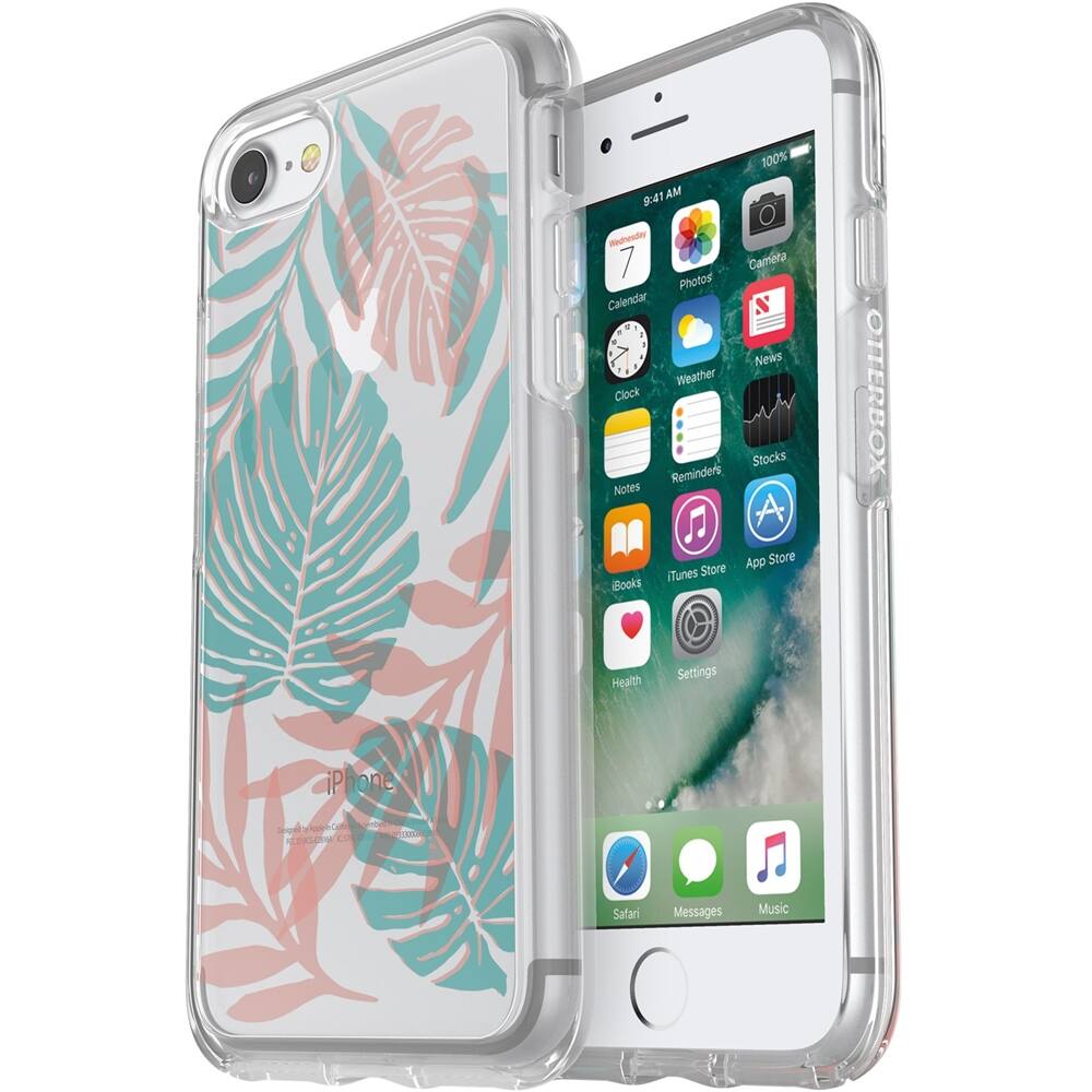 symmetry series clear graphics case for apple iphone 7 and 8 - easy breezy symmetry series clear graphics case for apple iphone 7 and 8 - easy breezy