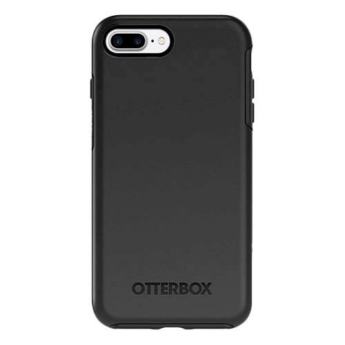 Front. OtterBox - Symmetry Series Case for Apple® iPhone® 7 Plus and 8 Plus - Black.