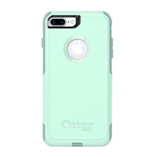 Front Standard. OtterBox - Commuter Series Case for Apple® iPhone® 7 Plus and 8 Plus - Ocean blue.