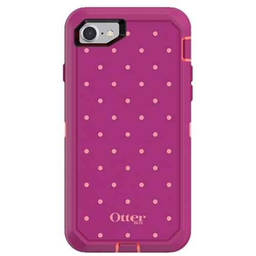 defender series case for apple iphone 7 and 8 - coral dot defender series case for apple iphone 7 and 8 - coral dot