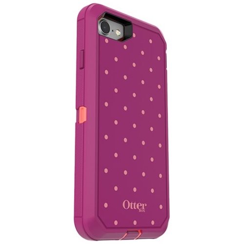 defender series case for apple iphone 7 and 8 - coral dot