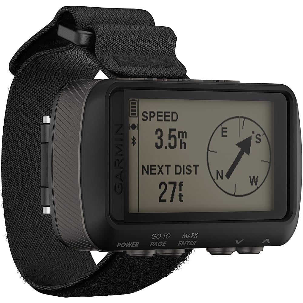 Left View: Garmin - Foretrex 601 GPS Watch - Black