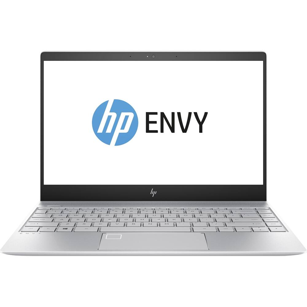 Front. HP - 13.3" Touch-Screen Laptop - Intel Core i7 - 8GB Memory - 256GB Solid State Drive - HP finish in natural silver.