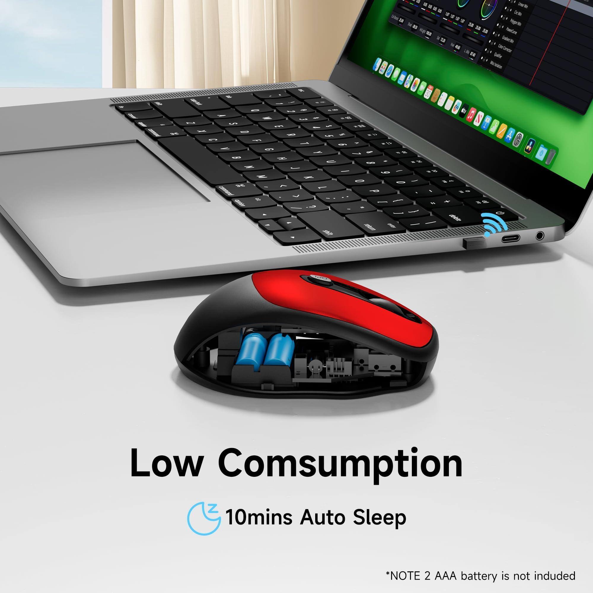 Low Consumption  
10mins Auto Sleep  

*NOTE 2 AAA battery is not included