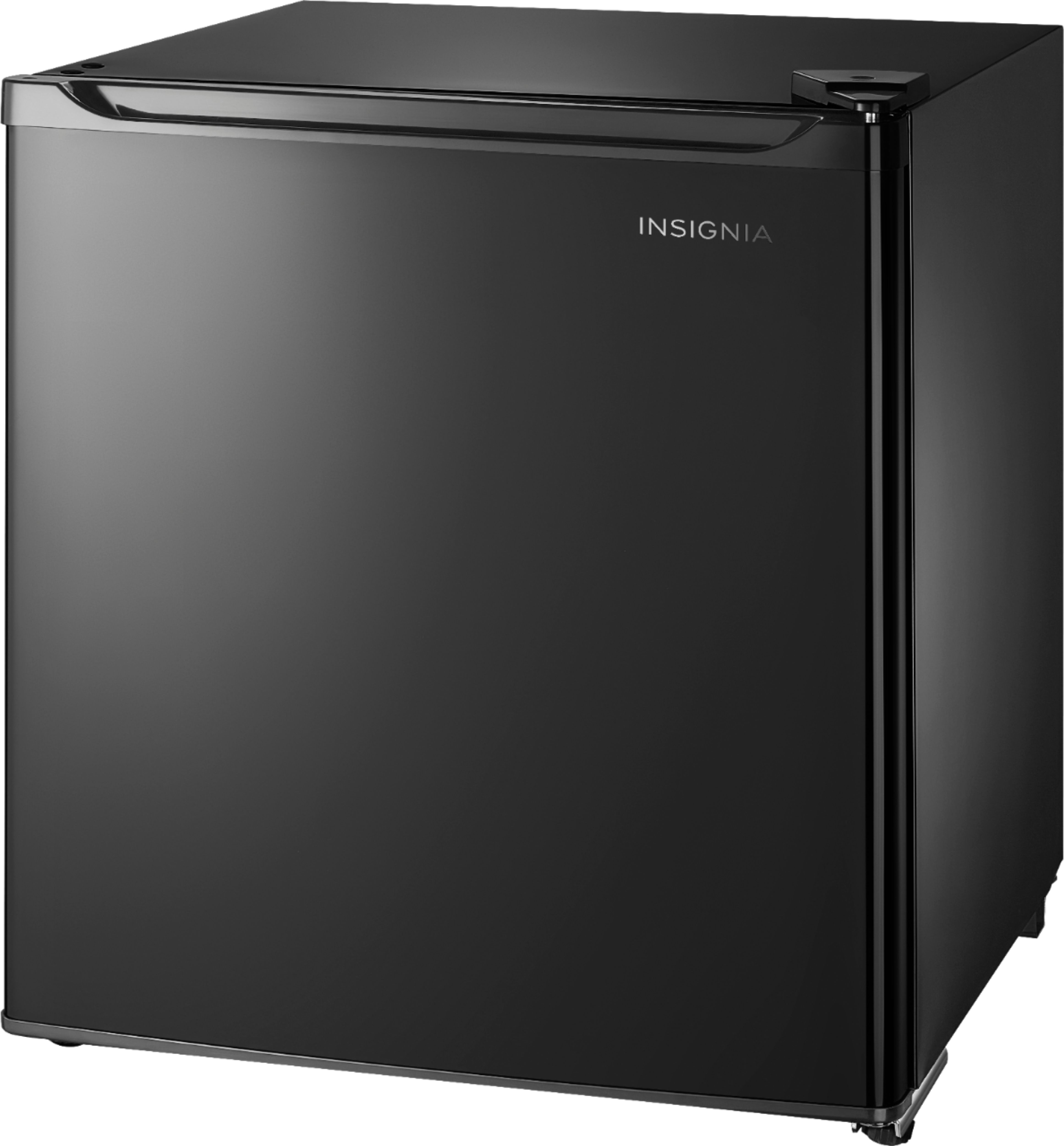 Angle View: Insignia™ - 1.7 Cu. Ft. Mini Fridge with ENERGY STAR Certification - Black