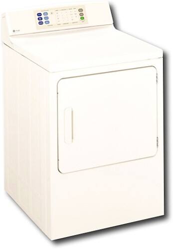 Angle Standard. GE - Profile 7.0 Cu. Ft. Super Capacity Electric Dryer - Bisque-on-Bisque.