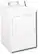 Angle Standard. GE - Profile 7.0 Cu. Ft. Super Capacity Gas Dryer - White-on-White.