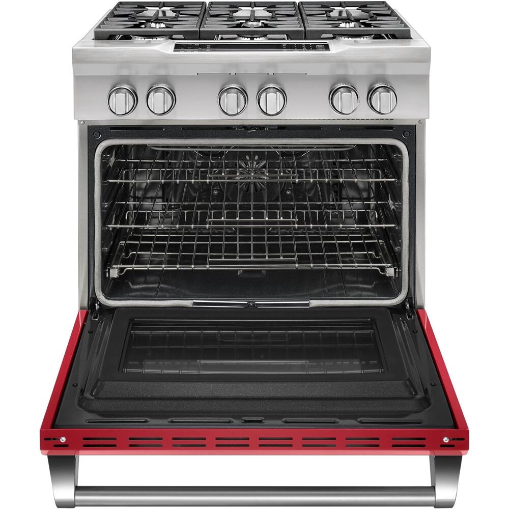 Alt View 11. KitchenAid - 5.1 Cu. Ft. Self-Cleaning Freestanding Dual Fuel Convection Range.